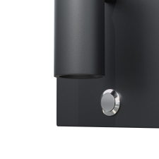 бра 3w 277lm 3000k, черный omega lightstar 200937